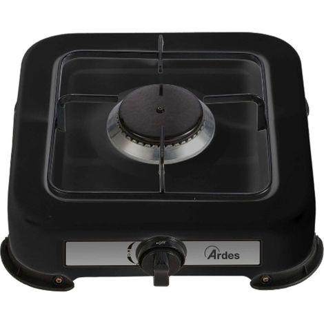 Ardes AR1FG01 Odino 1 Fornello a gas GPL 1 fuoco 1100 W fiamma regolabile griglia removibile colore Nero (1/6)
