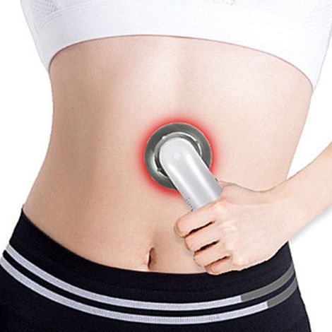 Appareil de remodelage corporel en acier inoxydable et plastique, masseur électrique anti-cellulite pour femmes et filles, blanc, prise américaine. (1/5)