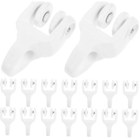 Pieces Plastic Roller Rail Sliders Shower Rail Gliders (1/5)