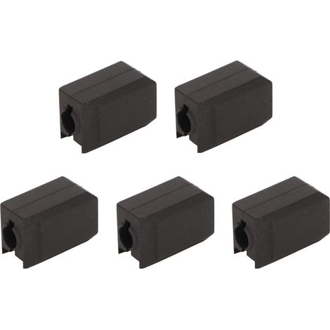 5Pcs Couverture de Bloc Chauffant en Silicone Anti-Adhésif Stable pour Extrudeuse Hotend Noire pour Imprimante 3D (1/5)