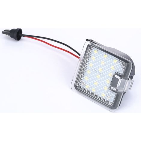 (BLANC) 1 éclairage LED de bas de porte pour rétroviseur latéral de voiture, compatible avec Ford Focus 3, Kuga 2, S-Max, Escape, Monde 4, Focus 3 et Grand 2. Éclairage d'accueil pour véhicules automo (1/5)