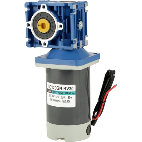 Moteur à engrenage à vis sans fin RV30 120 W, vitesse réglable CW/CCW avec autoverrouillage (12 V) (1/5)
