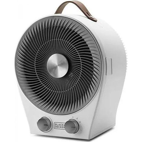 Black & Decker BXFSH2000E stufetta elettrica Interno Nero, Bianco 2000 W Riscaldatore ambiente elettrico con ventilatore (1/5)