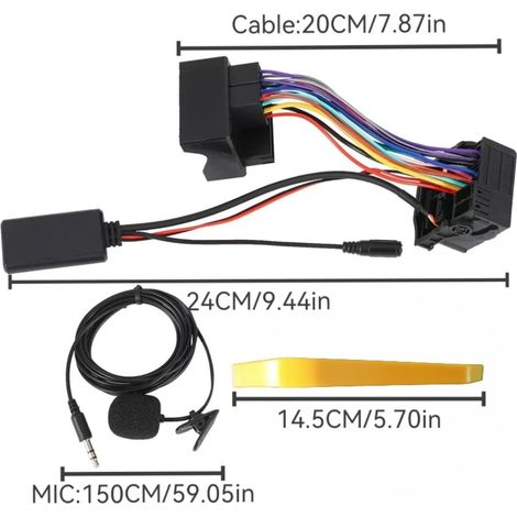 Adattatore AUX IN Bluetooth con microfono e strumenti per i sistemi CD30, CDC40, CD70 e DVD90 Opel deng  ALOVEZ (1/4)