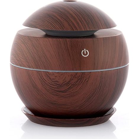 CSPARKV Mini-Luftbefeuchter, Aroma-Diffusor, dunkel, leise, Ultraschall, mehrfarbiges LED-Licht, 200 ml, ABS, mehrfarbig (1/3)