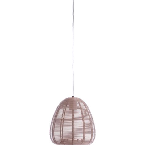 Light & Living - hängeleuchte - Oliveria - rosa - metall - E27 -