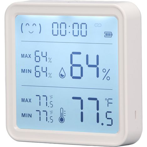 Intelligenter drahtloser Temperatur- und Feuchtigkeitssensor mit 3,5-Zoll-Bildschirm und Bluetooth-Technologie (1/5)