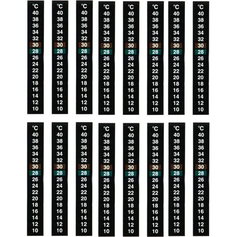 16 Pcs Aquarium Thermometer,Indoor Thermometer Sticker, Aquarium Thermometer Sticker, for Fish Tank Wine Production (1/4)