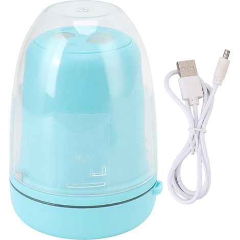 Wiederaufladbarer tragbarer Standmixer mit 4 Klingen, 260 ml, Blau, für Smoothies und Obst zu Hause (1/5)
