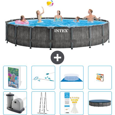 Intex Piscine Prism Frame Ronde - 549x122 cm - 9-pièces  S647