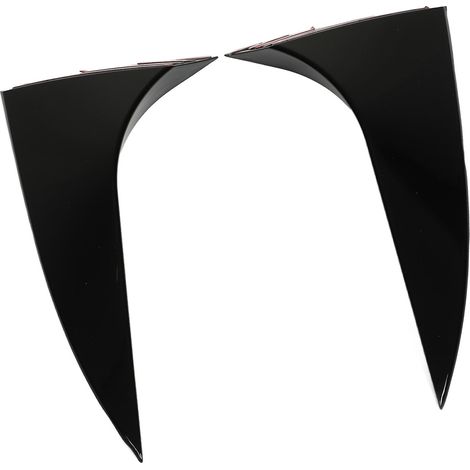 1 Paar Heckscheiben-Seitenspoiler als Ersatz für Ford Focus Schrägheck (2015–2018), glänzend schwarz