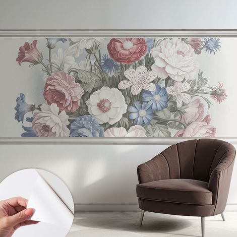 Carta da parati autoadesiva - impermeabile - murale da parete - decorazione murale - Mazzo colorato 250x104 cm (1/5)