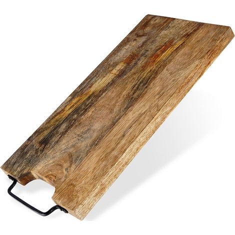 Durable cutting board in mango wood with comfortable handle (1/5)