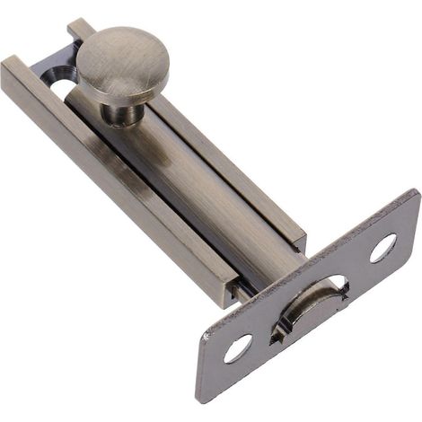 Verrou de porte robuste pour la sécurité des chambres à coucher, loquet de porte coulissante à angle droit, verrou de porte de grange pour la confidentialité à l'hôtel et à la maison, verrou coulissan (1/5)