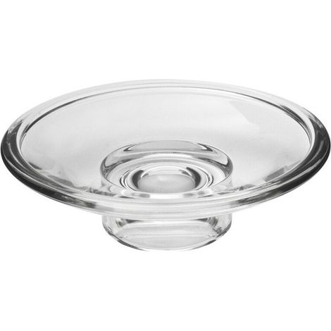 Plateau à savon AMPHORA en verre cristal transparent