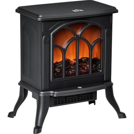 Cheminée électrique – 750/1500 W – 37.3 × 23.1 × 44 cm