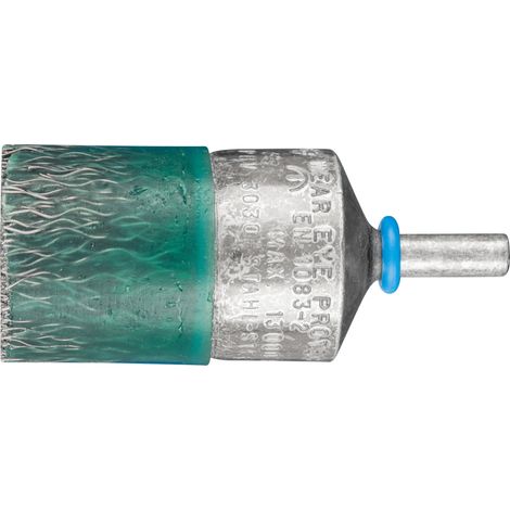 PFERD TOOLS Vulkanisierte Pinselbürste weich ungezopft PBV Ø30mm Schaft-Ø6 mm Stahl-Draht-Ø0,35 10 Stk