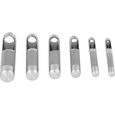 Locheisen-Satz Strend Pro, 6-teilig, Nr. 5,6,8,10,11,12,5 mm