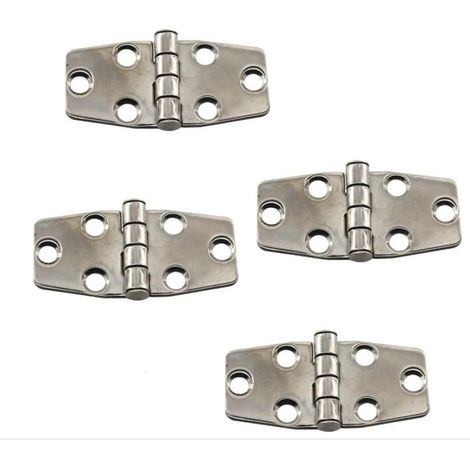 Lot de 4 charnières de porte à roulement à billes en acier inoxydable 316 (1/5)
