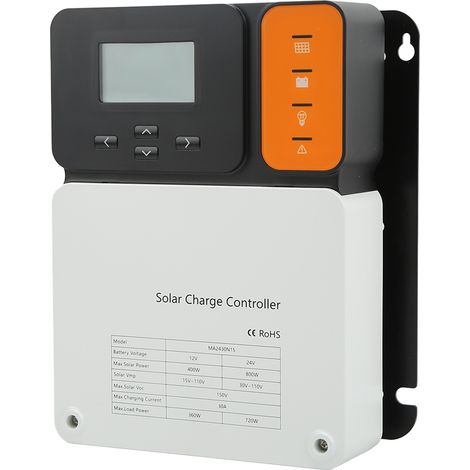 Solar-Laderegler MPPT 12V 24V 30A Batterieentladeregler Ladeschutz (1/5)