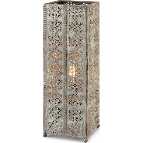 Markslojd AGRA Lampe de table carrée 1 gris clair (1/3)