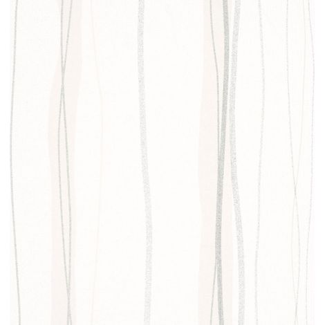 MARBURG Papier peint intissé géométrique blanc beige 53618