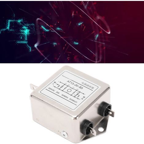 Filtre CEM 20A AC250V Antioxydant, Faible Encombrement, Installation Facile (1/5)