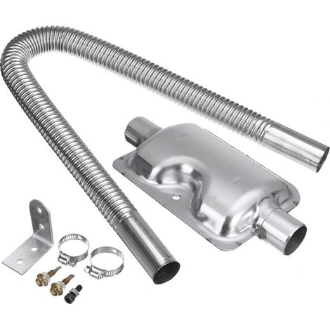Luft-Diesel-Autoheizung, Standheizung, 600 mm Auspuffrohr, 24 mm Schalldämpfer-Montagesatz (1/5)