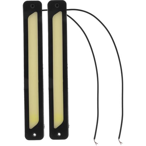 Feux de Jour LED pour Voiture 2pcs, Silicone Noir, Haute (1/5)
