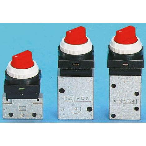 Vanne pneumatique SMC VM400 Sélecteur rotatif 3/2, Rc 1/8, 1/8pouces ( Prix pour 1 )