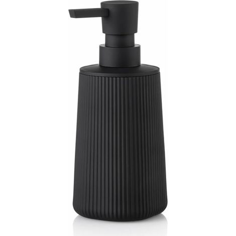 Moderno dispenser di detersivo nero per bagno e cucina, dispenser a pompa per bagno e piani di lavoro (1/4)
