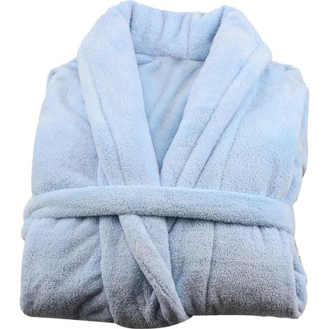 Peignoir en Velours Corail épais et Absorbant pour Spa, Taille Unique, Doux, Chaud, Séchage Rapide, pour Salon de beauté, Hôtel et Usage Domestique avec Ceinture pour Femmes et Hommes de 40 à (1/5)