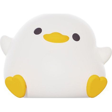 Veilleuse canard en silicone pour enfants garçons et filles, 2 modes d'éclairage, design élégant et légère, veilleuse de chambre douce et pratique (1/5)