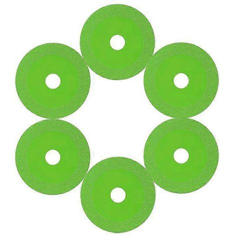 Disques de coupe pour verre (6 pièces) Disques de coupe pour verre Disques de coupe pour verre 100 mm (20 mm verts) (1/5)