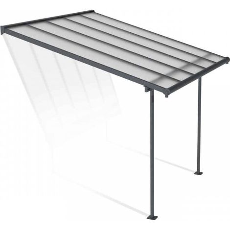 Patio Cover Sierra 3X3.05 Clear - Polycarbonate - L314 x W299 x H305 - Grey