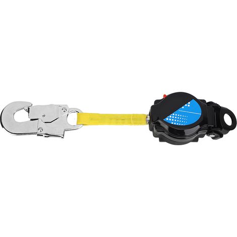 Corde de sécurité antichute haute résistance 1,6M avec contrôleur de vitesse automatique pour électricien, ceinture de vie télescopique pour travail en extérieur (1/5)