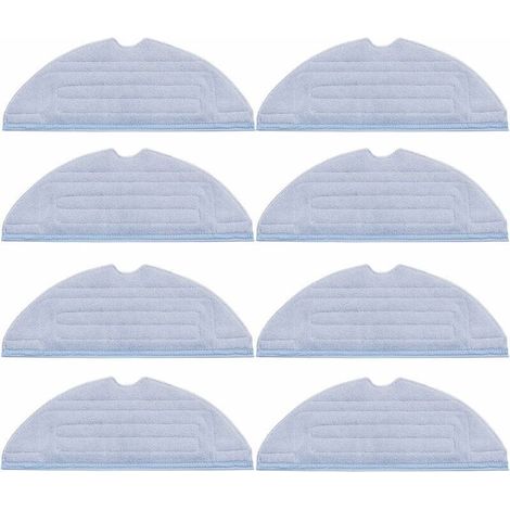 Pack of 8 replacement cleaning cloths for Roborock S7 T7S T7S puls G10 accessories, soft microfiber, washable and reusable (1/4)