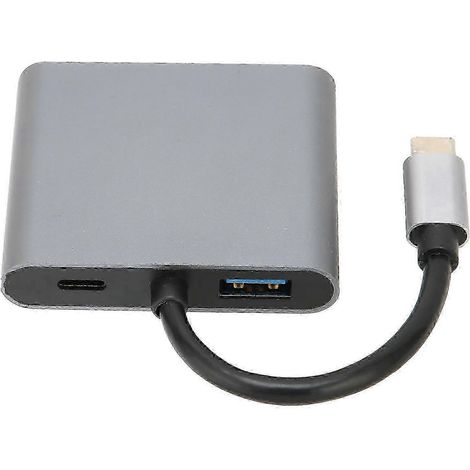 Adaptateur USB-C, transmission 5 Gbit/s, résistant aux interférences, commutateur USB-C 4K multiport en alliage d'aluminium (1/5)