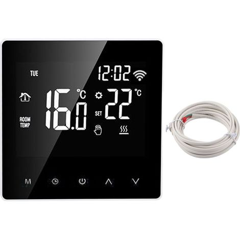 ME81H Smart WiFi LCD Thermostat Plancher de chauffage Mur chauffant électrique pour Tuya AC230Vwhite Bouton blanc 16a (1/5)