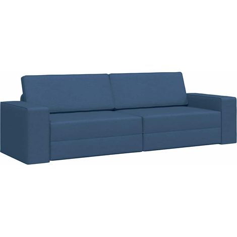 Divano letto Blu navy 245 x 78 x 77 cm Tessuto vidaXL (1/5)