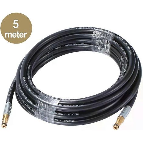 Tuyau de rechange de 5/6/10/15 m pour nettoyeur haute pression Karcher K2 K3 K4 K5 K6 K7 avec raccord rapide Click Plug - JXLGV (1/4)