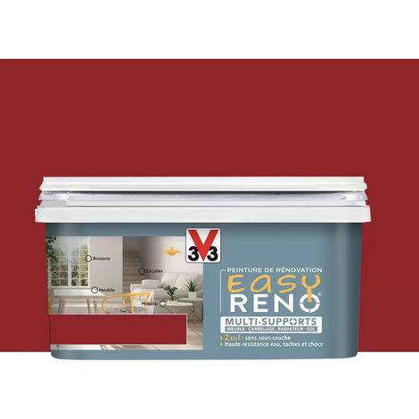 Peinture Multi-Supports V33 Easy Réno Rouge persan 2 L