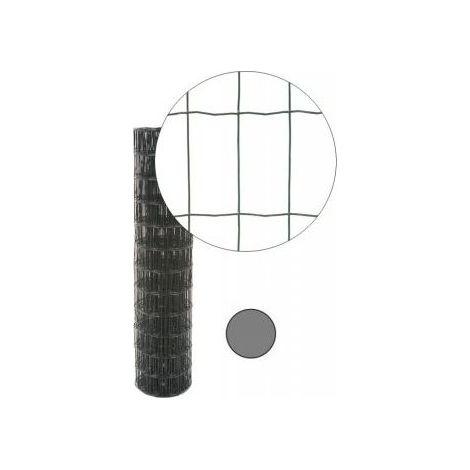 Cloture & Jardin – Grillage rigide gris anthracite 1m – Maille 100 x 50mm – Acier galvanisé – Résistant aux intempéries