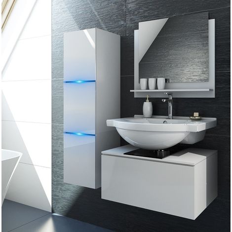 Ensemble meuble de salle de bain BOMBER I 60 CM blanc (1/2)