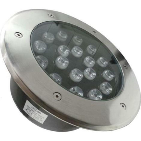 Faretto led 18w 230v 18x1w calpestabile da incasso faretto led carrabile 6400k (1/2)