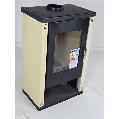 Stufa a Legna Verso Lheia 7.5 kW Avorio – Design Moderno ed Elegante (1/5)