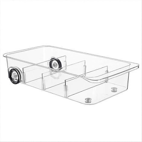 Bacs de rangement à roulettes pour réfrigérateur, rangement de tiroirs (1/5)