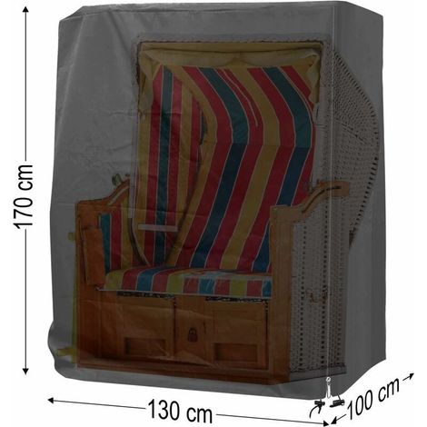 Housse de protection pour fauteuil-cabine de plage,BR-Vie housse de protection pour fauteuil-cabine de plage résistante aux UV, housse de protection pour fauteuil-cabine de jardin, 130x100x170 cm (1/4)