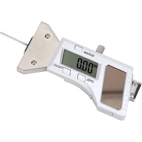 Digitaler Reifentiefenmesser mit Solarenergie, Messschieber aus Edelstahl, Messbereich 0–25 mm, 0,01 mm, 0–25 mm (1/5)