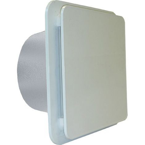 Unelvent – Bouche VMC extra-plate 200 mm – Volets orientables – Manchette métal à griffes – Débit 240 à 350 m3/h – 855018
